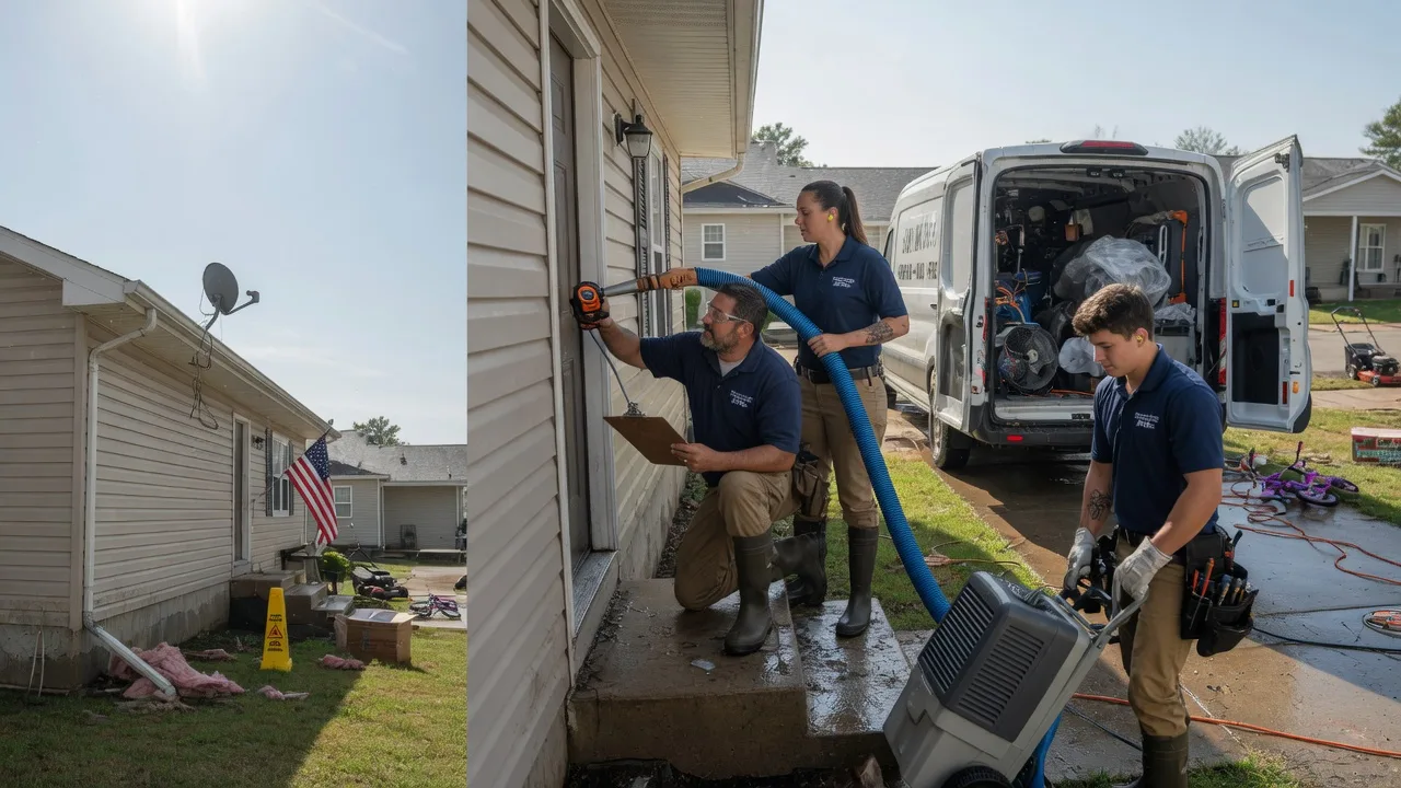 Ceiling Water Damage Restoration in Henryetta, OK near me